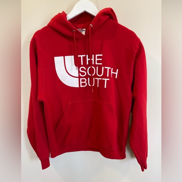The South Butt Hoodie Red Adult Small - Picture 1 of 4